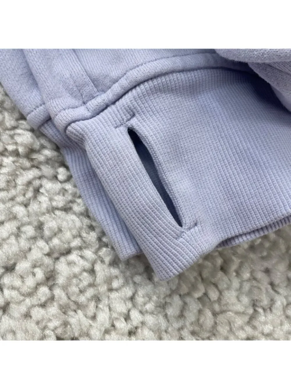 Lululemon Scuba Oversized 1/2 Zip Crop Hoodie Lavendar Dew Womens XS/S